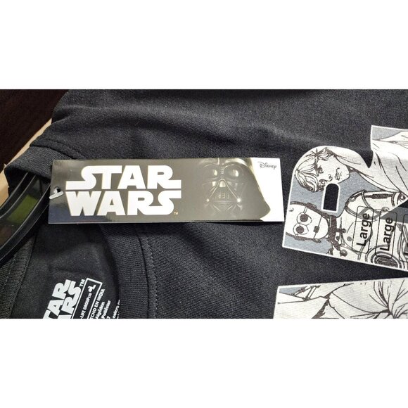 Star Wars Large Cotton/Polyester Machine Washable Lucasfilm Crew Neck Shirt - Picture 6 of 9